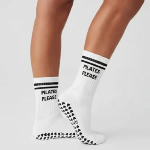 Chaussettes anti-dérapantes – Blanche