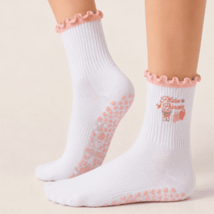 chaussettes pilates princess antidérapantes rose femme